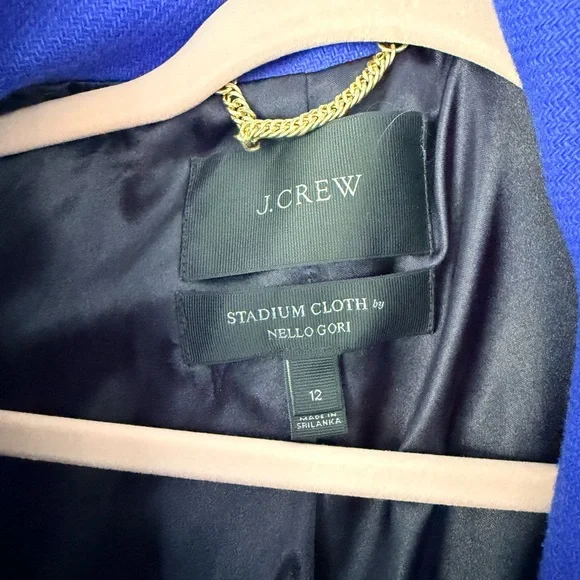 J. Crew stadium Italian wool Coat 12 - Picture 3 of 6